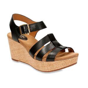 Clarks Artisan Caslynn HARP Wedge‎ Sandals Sz 8